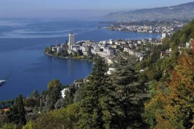 Vista do Lago Genebra: "Esta classificação nos recorda o papel essencial que têm as políticas a favor da inovação", assegurou o diretor-geral da OMPI (©AFP / Fabrice Coffrini)