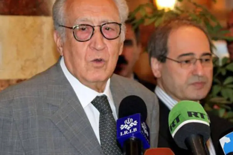 O enviado da ONU para a Síria Lakdar Brahimi: o anúncio foi feito pelo mediador da ONU e da Liga Árabe nesta segunda feira (©AFP / Str)