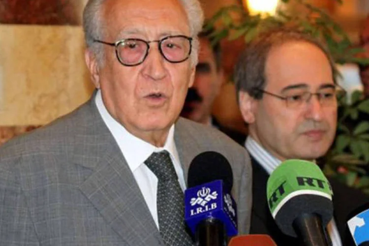 O enviado da ONU para a Síria Lakdar Brahimi: o anúncio foi feito pelo mediador da ONU e da Liga Árabe nesta segunda feira (©AFP / Str)