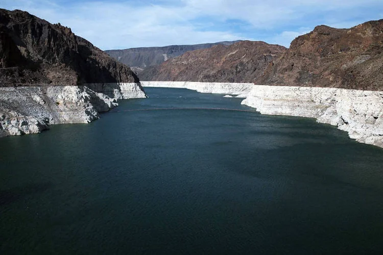 Lake Mead: reservatório chega a sua mínima história (Justin Sullivan/Getty Images)