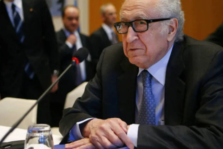 O enviado internacional da ONU e da Liga Árabe, Lakhdar Brahimi: ideia inicial era que as negociações começassem com a presença das duas delegações (Arnd Wiegmann/Reuters)