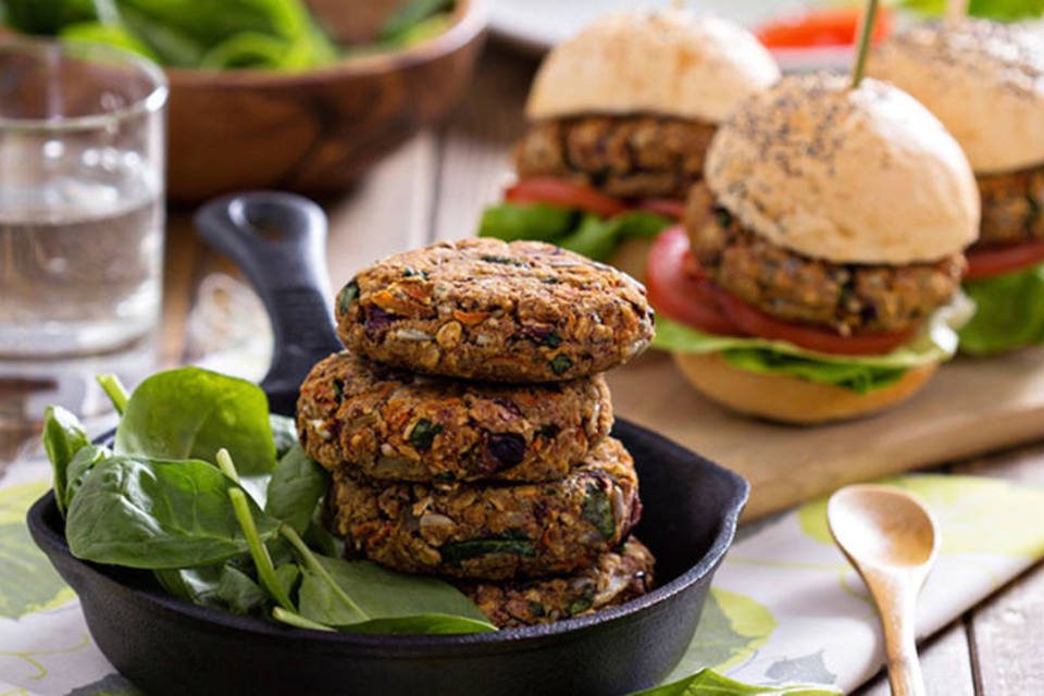 As opções de hambúrgueres vegetarianos do Burger Fest SP