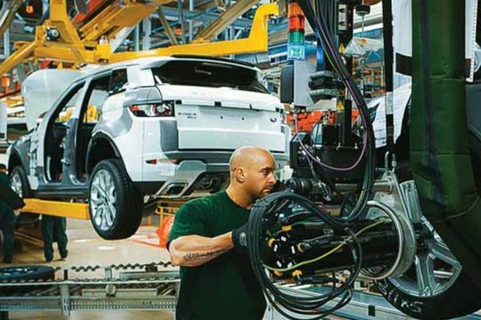Fábrica da Land Rover: as vendas nos países emergentes têm crescido (Divulgação)