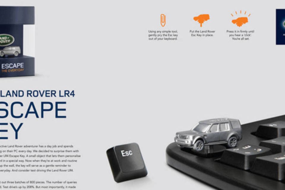 Land Rover transforma tecla ESC em mídia