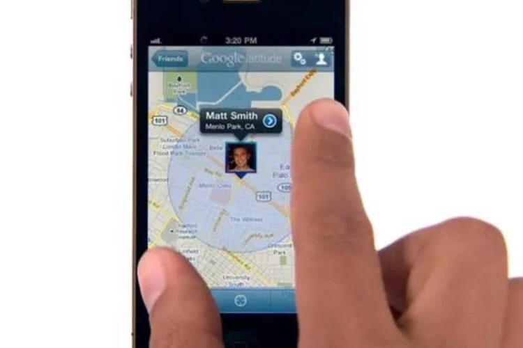 Google Latitude para iPhone (Reprodução/Google)