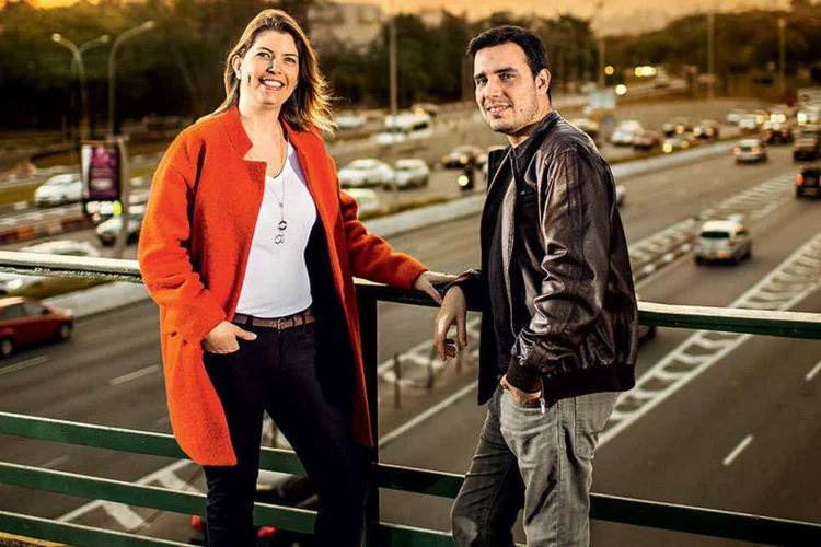 Laura e Felipe: eles criaram um projeto que virou o novo emprego de ambos  (André Lessa / VOCÊ S/A)