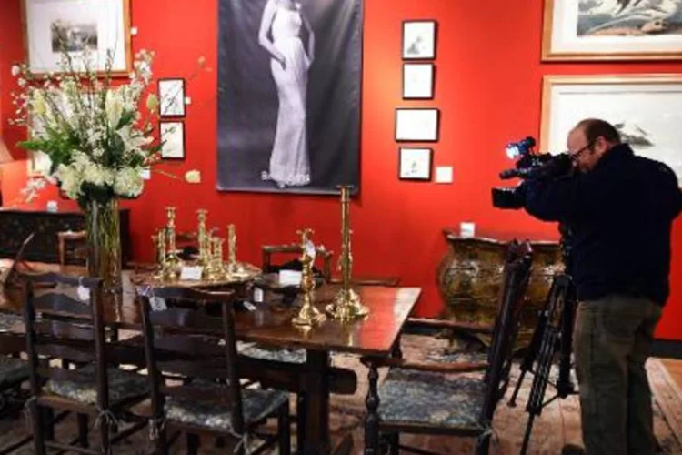 Mais de 700 objetos da atriz Lauren Bacall foram leiloados em Nova York (Don Emmert/AFP)