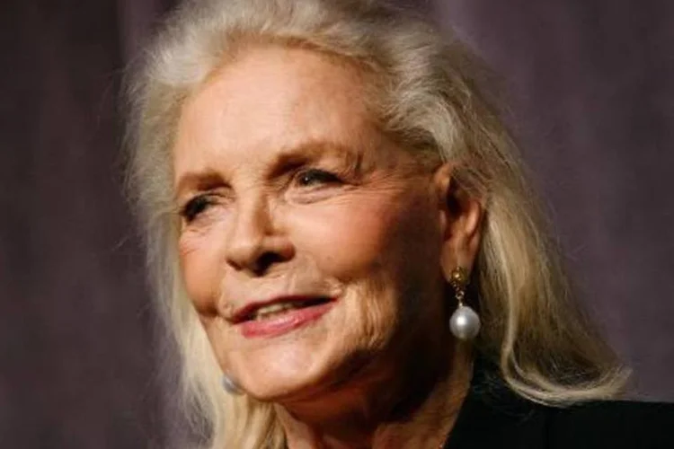 A atriz Lauren Bacall: Lauren recebeu um Globo de Ouro (Malcolm Taylor/AFP)