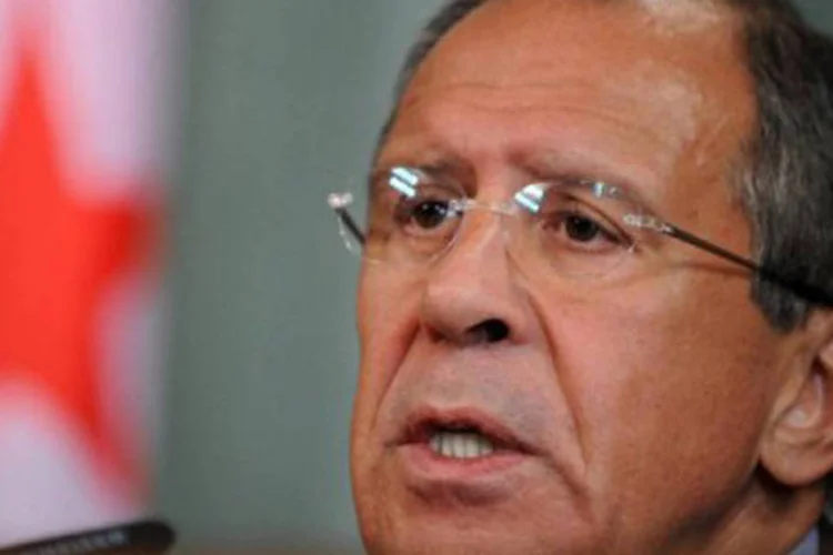 
	Serguei Lavrov: o chanceler russo disse que qualquer resolu&ccedil;&atilde;o com amea&ccedil;as &eacute; prejudicial ao plano de desarmamento qu&iacute;mico da S&iacute;ria
 (Kirill Kudryavtsev/AFP)