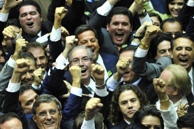Eduardo Cunha é eleito presidente da Câmara dos Deputados em primeiro turno - 01/02 (Laycer Tomaz / Câmara dos Deputados)