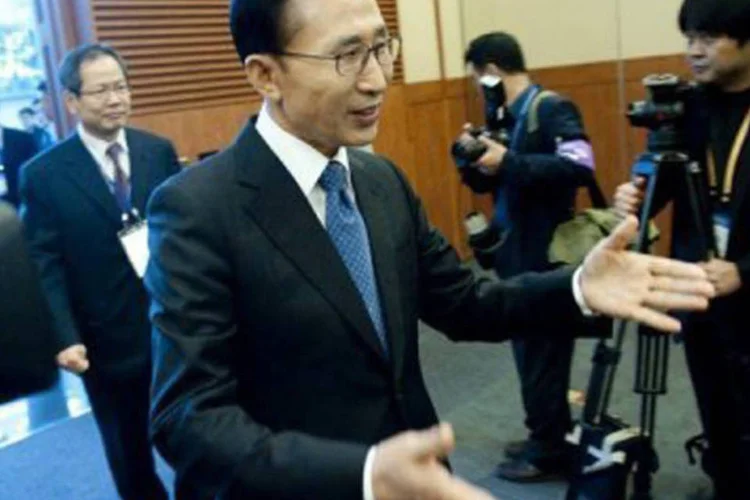 O presidente sul-coreano, Lee Myung-Bak, vai debater o futuro da Coreia do Norte em visita a China
 (Saul Loeb/AFP)
