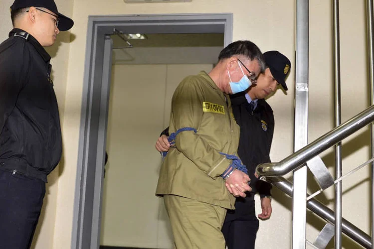 Lee Joon-seok: capitão, de 68 anos, acusado de homicídio, deve ser condenado à morte por fracassar em realizar sua obrigação (Park Cheol-hong/Yonhap/Reuters)