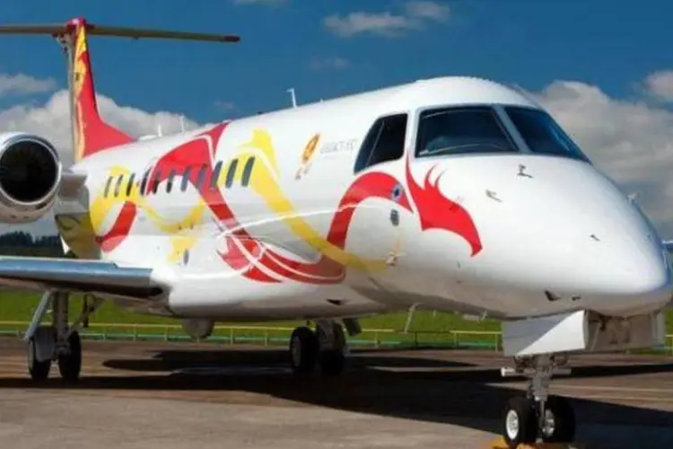 
	Legacy do ator Jackie Chan: marketing da Embraer para atrair clientes chineses
 (Divulgação)