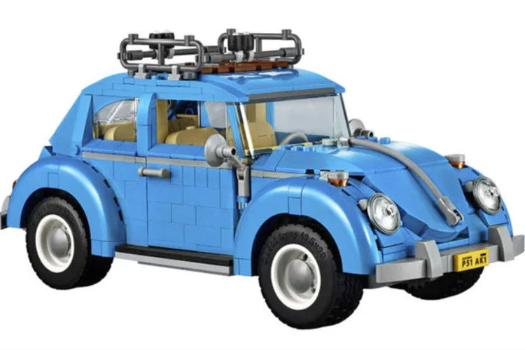 Lego do Fusca: nova criação do carro na versão clássica dos anos 1960 (Reprodução)