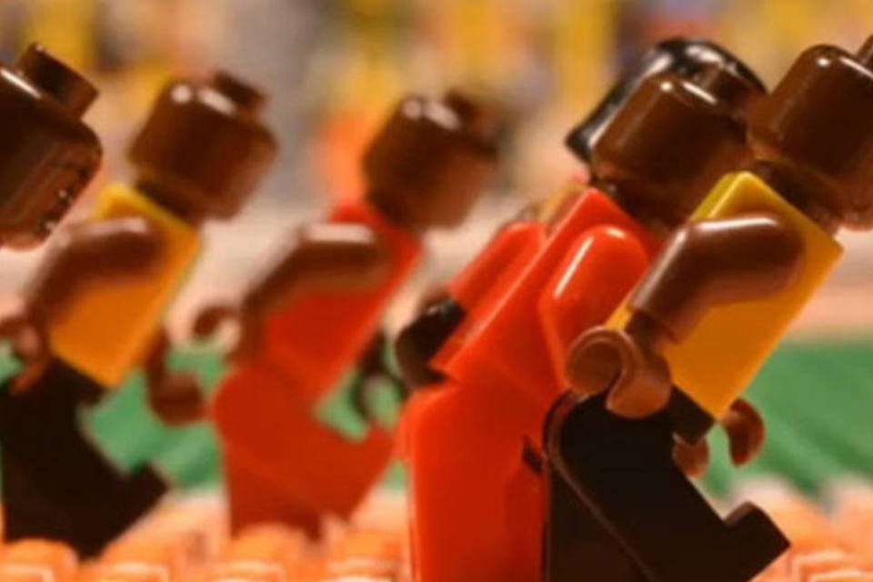 Jornal mostra Bolt e Phelps em versão Lego