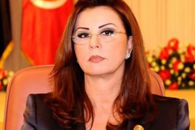 Leila Ben Ali, esposa do presidente deposto da Tunísia, foi acusada de roubar ouro do país (Fethi Belaid/AFP)