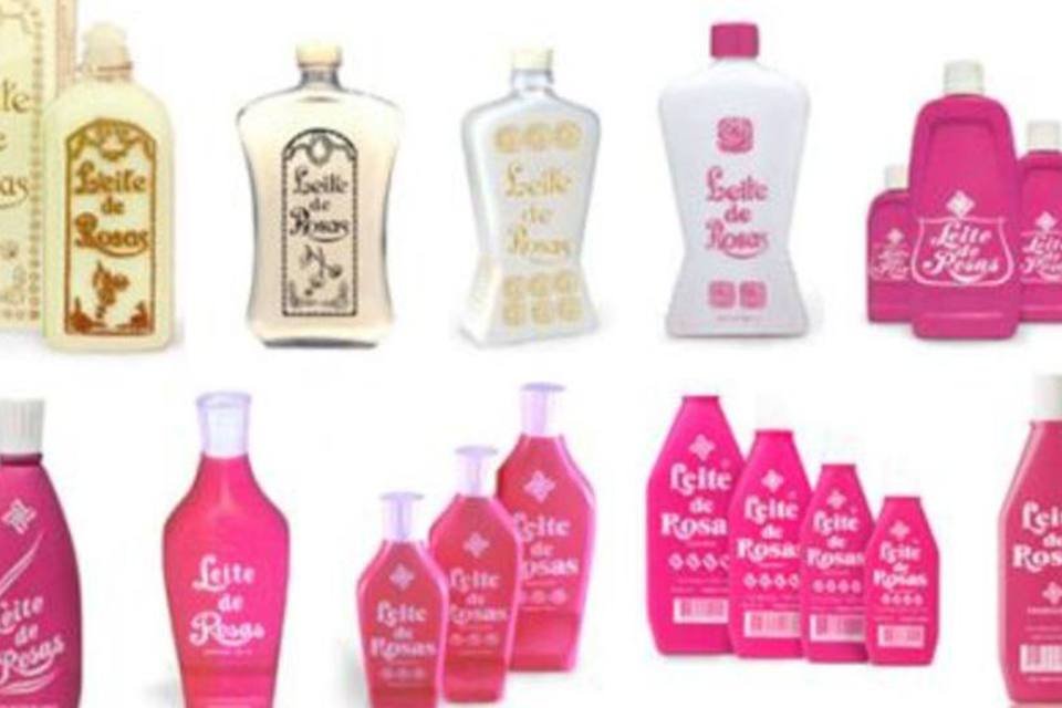 Leite de Rosas: embalagem e cor fortalecem marca