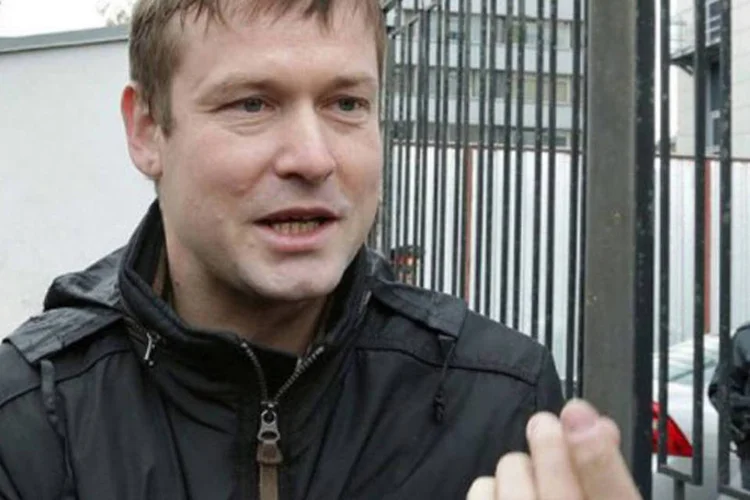 
	O l&iacute;der opositor russo Leonid Razvozjaev: ele afirma ter sido torturado e sequestrado na Ucr&acirc;nia, onde estava para solicitar asilo pol&iacute;tico
 (Aleksandr Vaynshtein/AFP)