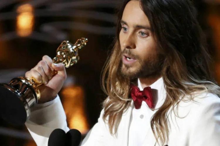 
	Jared Leto: &quot;Para todos os sonhadores na Ucr&acirc;nia e Venezuela, quero dizer-lhes que estamos aqui e enquanto voc&ecirc;s lutam para tornar seus sonhos realidade, para viverem o imposs&iacute;vel, estamos pensando em voc&ecirc;s esta noite&quot;
 (REUTERS/Lucy Nicholson)