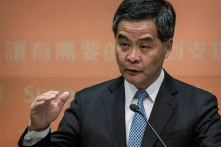 
	O chefe de governo de Hong Kong, Leung Chun-Ying
 (Philippe Lopez/AFP)