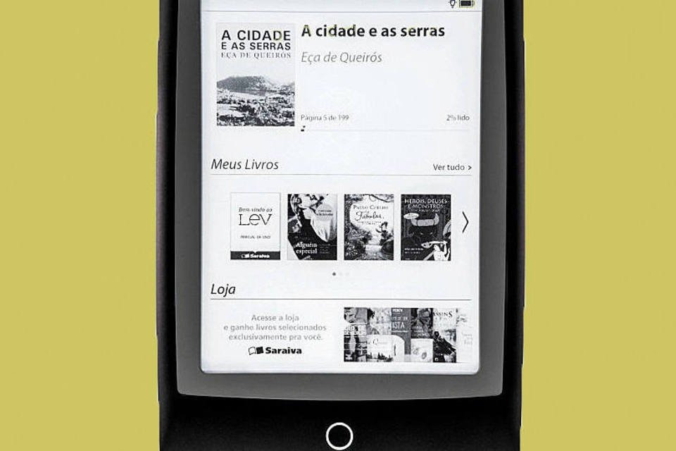 O Lev, novo e-reader da Saraiva, é levinho mesmo