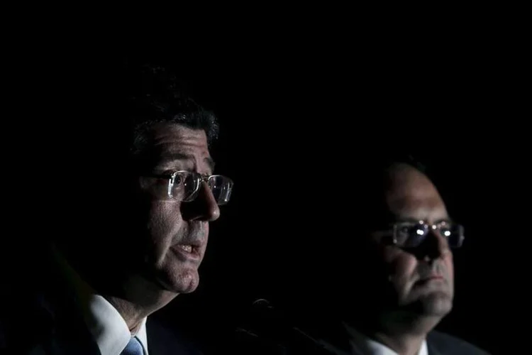 
	Joaquim Levy e Nelson Barbosa: rombo est&aacute; previsto no documento enviado pelos Minist&eacute;rios da Fazenda e do Planejamento ao Congresso
 (Ueslei Marcelino/Reuters)