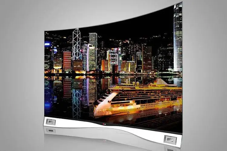
	Televisor OLED da LG: LG Display e sua empresa irm&atilde;, a segunda maior fabricante de televisores do mundo LG Electronics Inc, foram os maiores defensores de TVs OLED
 (Divulgação / LG)