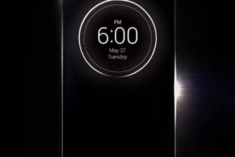G3: o smartphone da LG terá uma capinha com uma janela circular (Reprodução de EXAME.com)