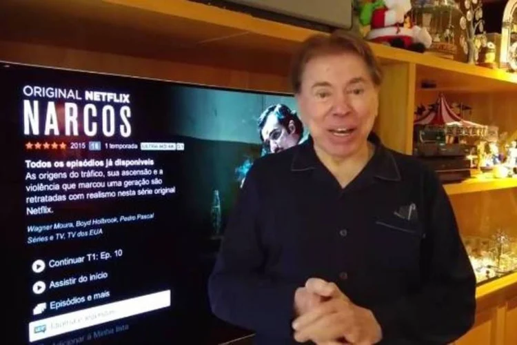 
	Publicidade da LG: no v&iacute;deo, Silvio diz que se soubesse o quanto o aparelho de TV &eacute; bom, teria tido ele antes
 (Reprodução/Facebook)