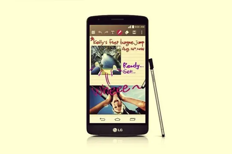 Smartphone G3 Stylus, da LG  (Reprodução/LG.com)
