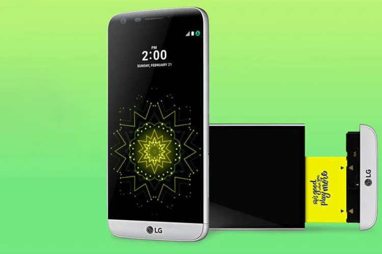 
	G5: o novo smartphone da LG tem um dos designs mais peculiares da atualidade
 (Divulgação/LG)