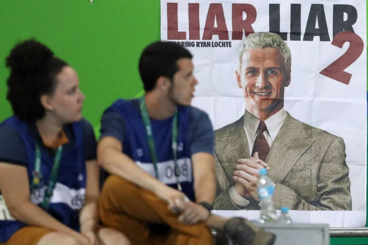 
	Pol&ecirc;micas: &quot;Ryan Lochte encarna tudo o que o mundo odeia nos americanos&quot;
 (Phil Noble/Reuters)