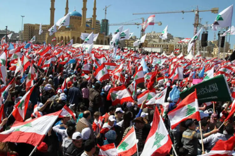 Protestos em Beirute, no Líbano: o novo presidente assegurou que o governo trabalhará para manter a estabilidade no país (Salah Malkawi/ Getty Images)