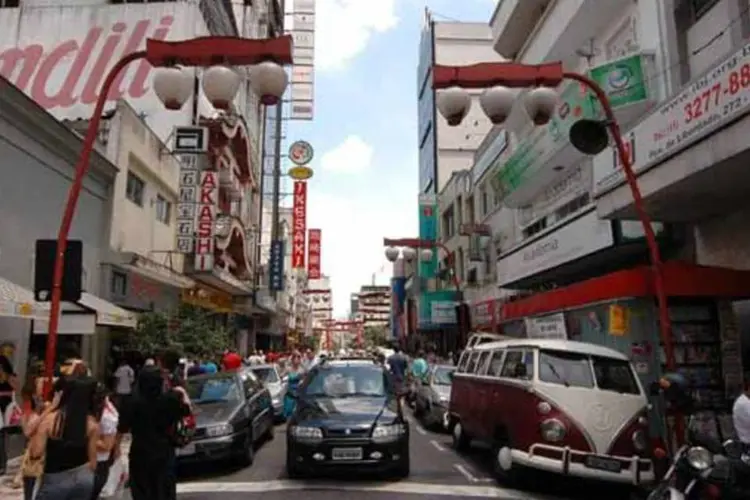 O bairro da Liberdade, em São Paulo, tradicional local da cultura japonesa na cidade