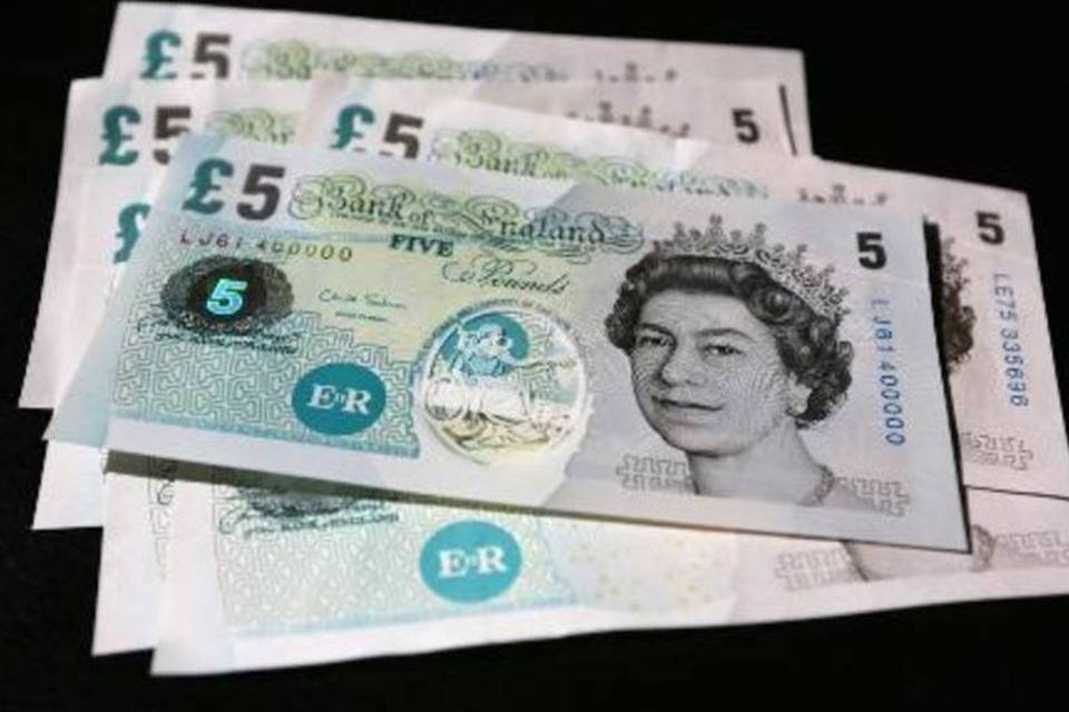 Libra cai a menor nível em 6 anos no Banco da Inglaterra