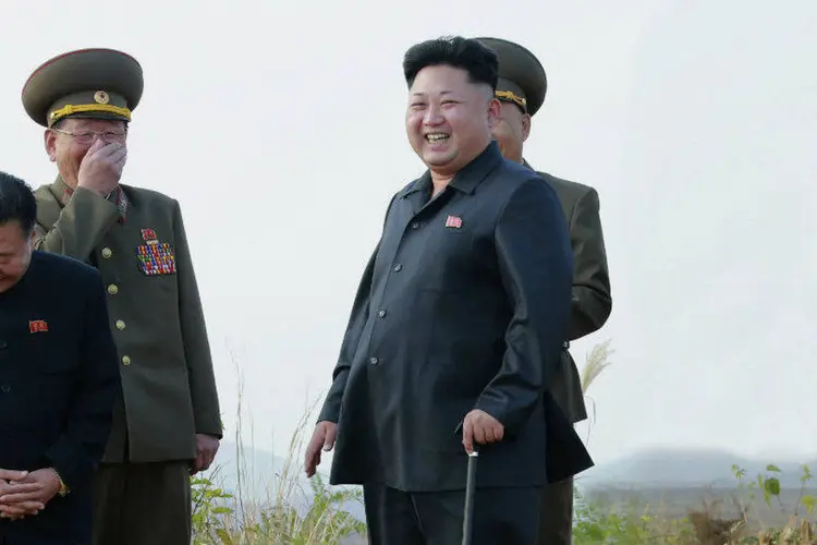 O líder da Coreia do Norte, Kim Jong-Un: Jong-Un ficou seis semanas sem aparecer (KCNA /Reuters)
