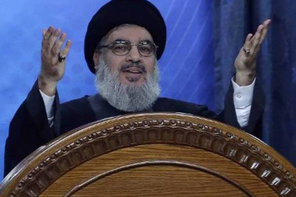 Líder do Hezbollah faz aparição rara para apoiar Gaza