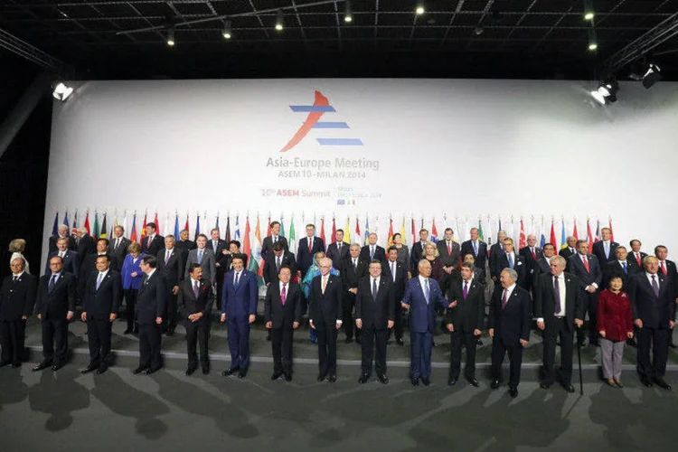 Líderes do Asem: "nunca foi tão importante unir forças", disse representante europeu (Stefano Rellandini/Reuters)