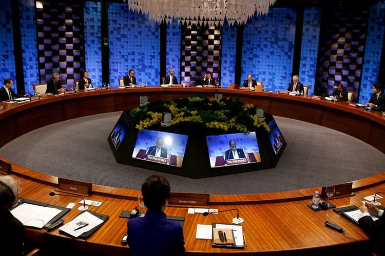 
	Reuni&atilde;o da Apec: &quot;O crescimento econ&ocirc;mico e a prosperidade s&atilde;o ferramentas para tratar as causas da radicaliza&ccedil;&atilde;o&quot;
 (Jonathan Ernst / Reuters)