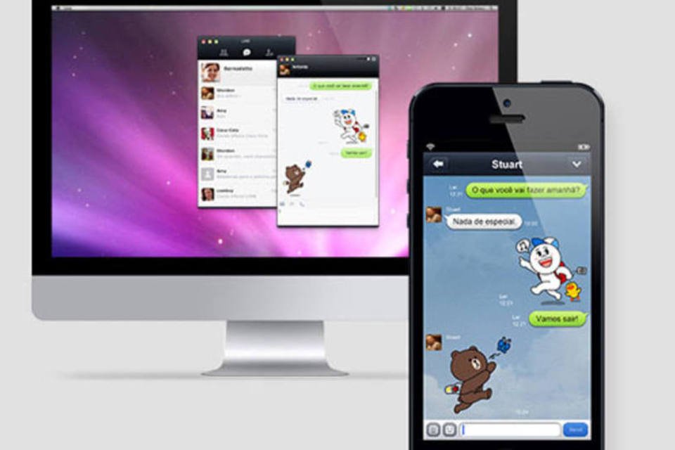 App Line quer usar a simpatia contra rivais WhatsApp e Viber
