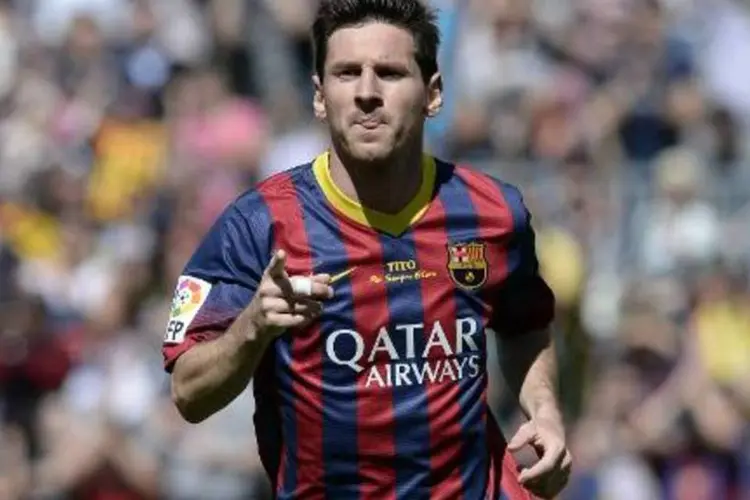 Lionel Messi: relatório atribuiu a Messi um valor de mercado de 216 milhões de euros (Lluis Gene/AFP)
