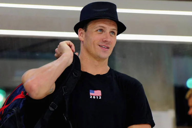 
	Ryan Lochte: v&aacute;rias mulheres tamb&eacute;m foram retiradas da plateia depois de gritarem insultos contra Lochte
 (Michael Regan/Getty Images)