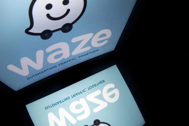 Waze: o usuário deve acessar as configurações do aplicativo (Lionel Bonaventure/AFP)