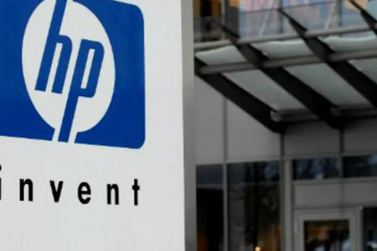 Logo da HP: servidores corporativos passaram a representar uma grande parte da atividade da HP (Dirk Waem/AFP)