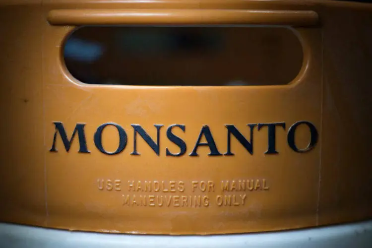 
	Logo da Monsanto: a empresa usa o pesticida como componente de seu produto Roundup
 (Daniel Acker/Bloomberg)