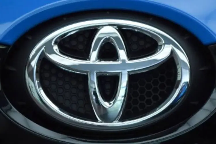 
	Logo da Toyota: &quot;N&atilde;o oferecemos tal apoio e estamos avaliando uma provid&ecirc;ncia legal pelo uso n&atilde;o autorizado de nossa marca registrada&quot;
 (Toru Yamanaka/AFP)