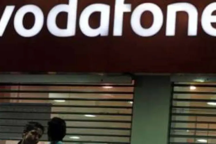 Fachada de loja da Vodafone (Manan Vatsyayana/AFP)