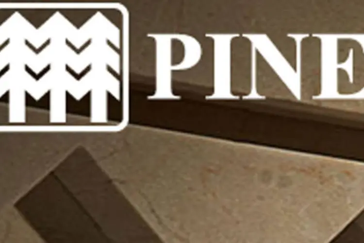 
	Logo do Banco Pine: o rating em escala nacional foi mantido em &quot;brAA&quot;
 (Reprodução da web)