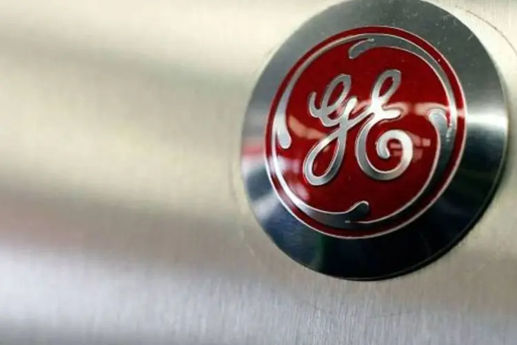 
	Logotipo da General Electric: a GE dobrou o tamanho de suas opera&ccedil;&otilde;es brasileiras nos &uacute;ltimos quatro anos
 (Joe Raedle/Getty Images)