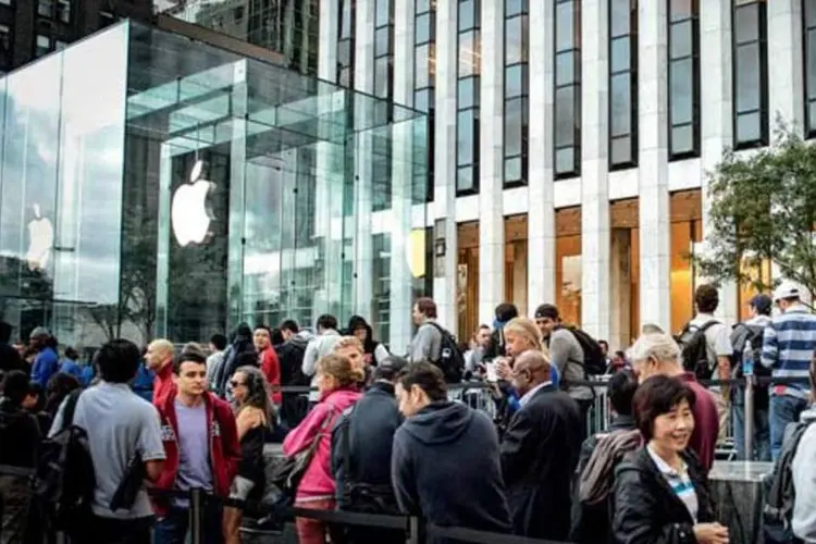 
	Loja da Apple em Nova York, Estados Unidos
 (Don Emmert/AFP Photo)